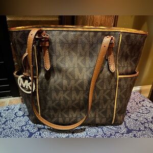 Michael Kors Dark Brown Signature Tote